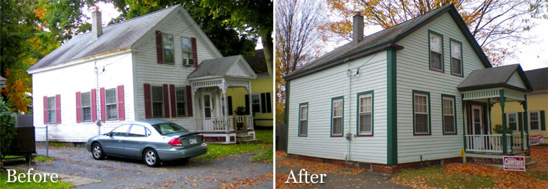 exterior house painting in central mass