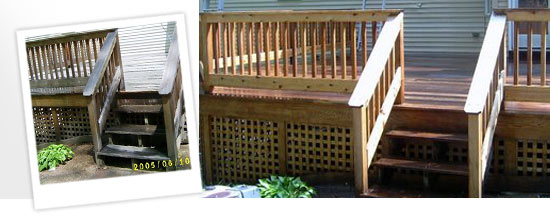 washed, stained and sealed decks around Charlton, MA
