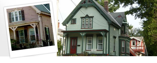 exterior house painting - gingerbread - around Leicester, MA